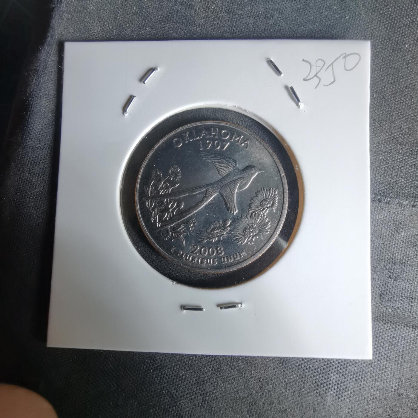 沼泽如烟--第1023场 美国2008年25分纪念币