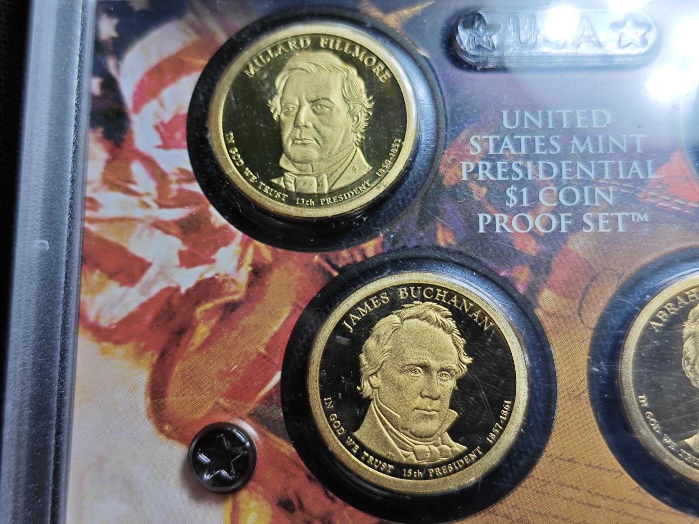 KK钱币收藏小铺   套币专场 2月预留时间 周末发货  美国1元总统精制纪念套币