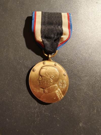 老王徽章第187期 - 美国一战欧洲占领军奖章    早期版