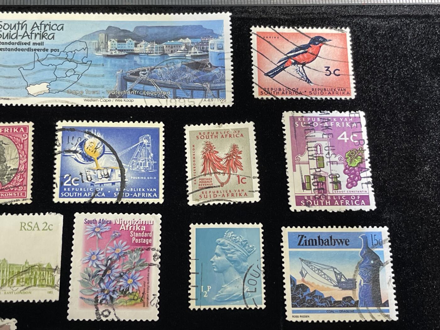 🪙北京琉璃厂-京城古泉汇🪙春季钱币邮票杂项专场拍卖-第一期 英联邦国家邮票一组✉️南非+英国+津巴布韦