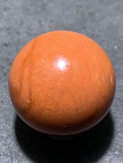 南红玛瑙柿子红大圆珠一颗， - 南红玛瑙柿子红大圆珠一颗，