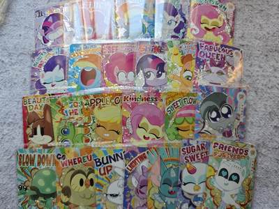 【随心含颖卡拍56期】卡游/集卡社/卡卡沃 抽卡机专场拍卖【无佣金】 - 卡游 小马宝莉 奇萌2 sr卡位全套24张，大眼很闪