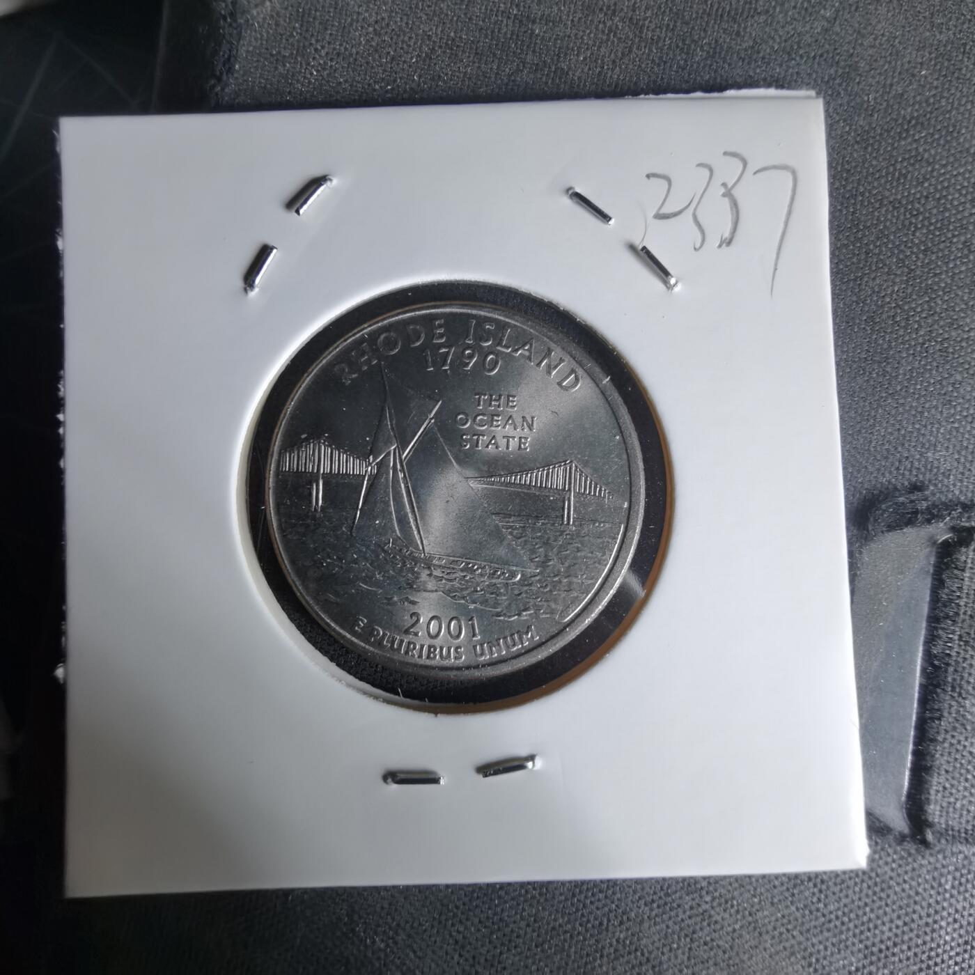 沼泽如烟--第1023场 美国2001年25分纪念币