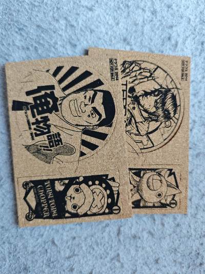 【随心含颖卡拍56期】卡游/集卡社/卡卡沃 抽卡机专场拍卖【无佣金】 - 海贼王软木杯垫两个 年代已久袋子有痕迹 