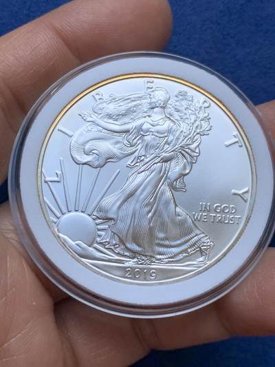 《竞宝斋》第470场 周日，周一，周二 3场连拍 （全场包邮）欢迎送拍 - 美国2019年行走女神一盎司银币