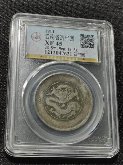 天下钱庄专场欢迎参拍 - 云南半圆龙银币
