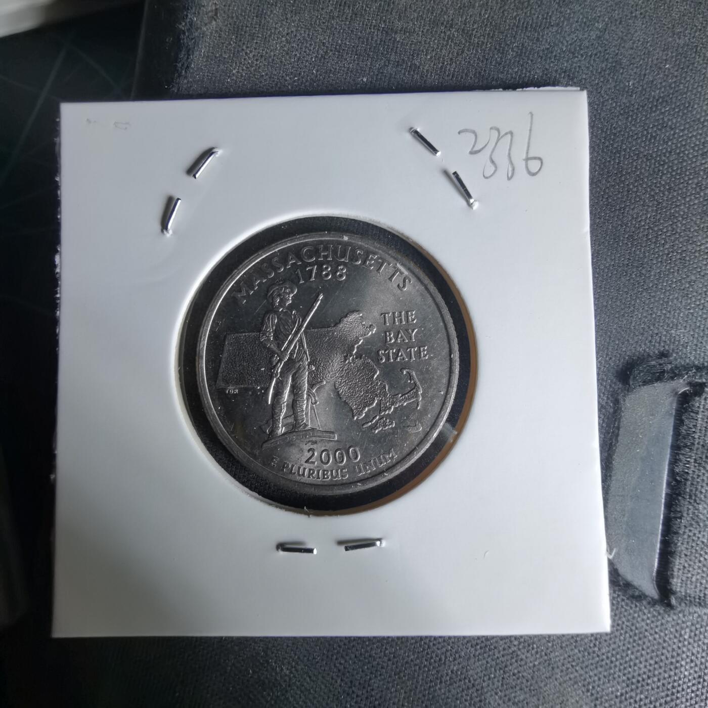 沼泽如烟--第1023场 美国2000年25分纪念币