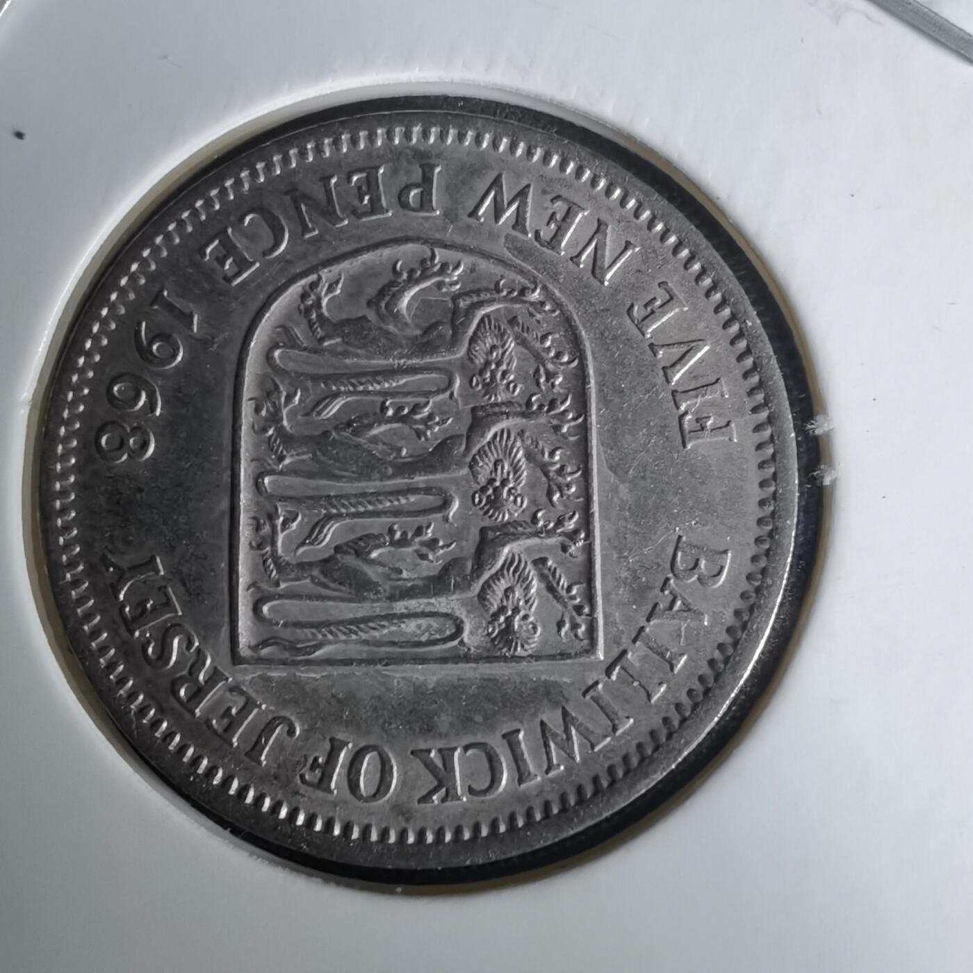 沼泽如烟--第1025场 泽西1968年5便士