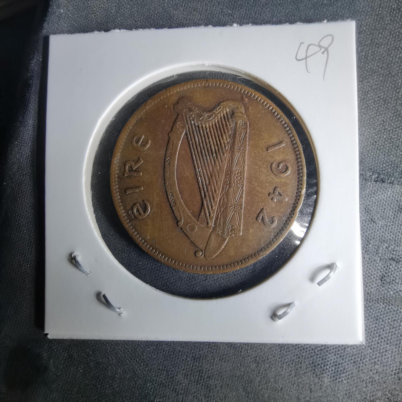 沼泽如烟--第1025场 爱尔兰1942年1便士