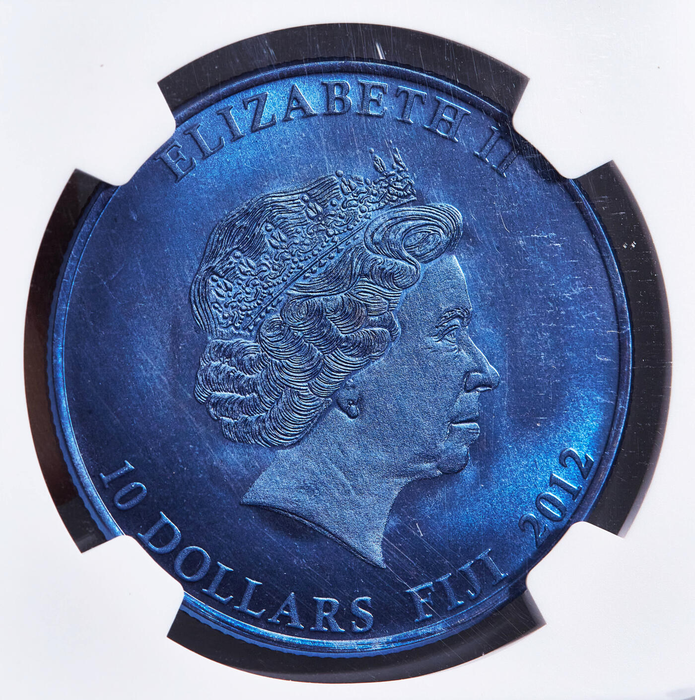 【俄甄集藏】2026年(049)03-18星期三 晚 19:30 全场包邮 斐济2012年中国农历龙年10元1盎司金属钽币，NGC MS70，重31.1克，成色99.5%，发行量1000枚，少见品种