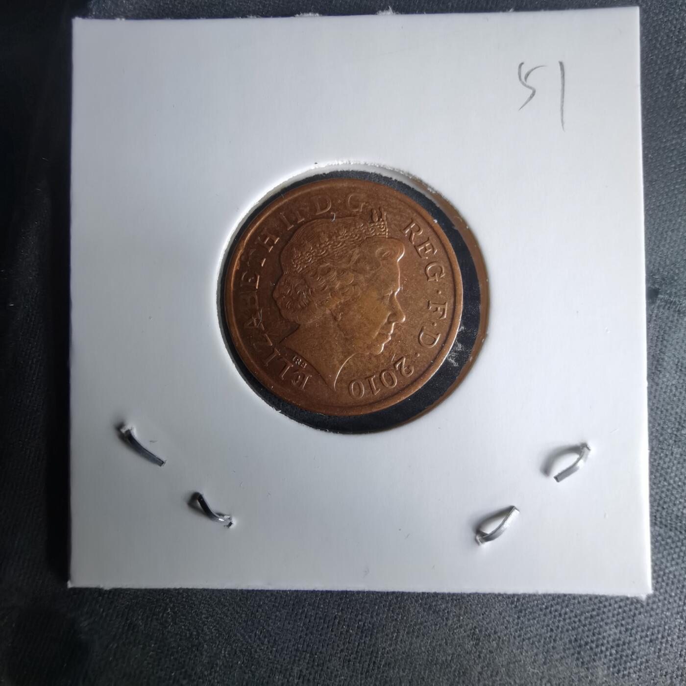 沼泽如烟--第1025场 英国2010年1便士