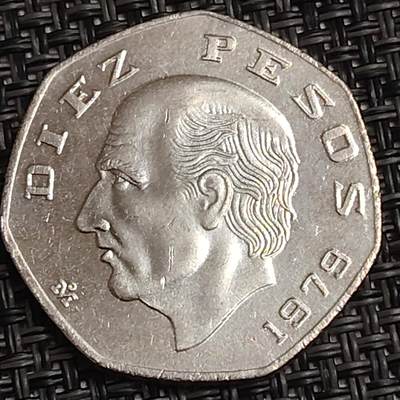 布加迪🐬～世界钱币(上海)🌾第 281 期 /  各国套币和散币 - 墨西哥🇲🇽 1979年 10比索