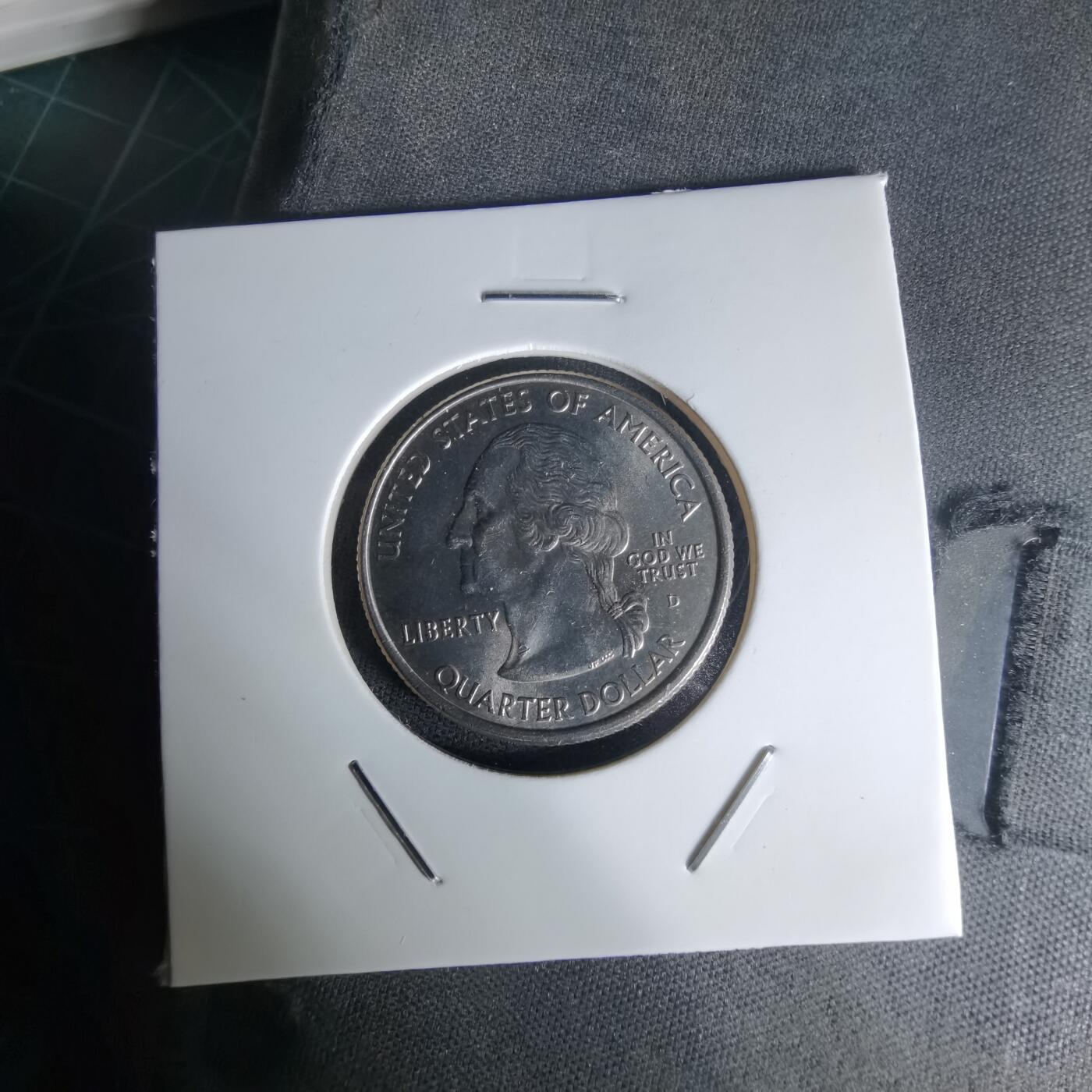 沼泽如烟--第1023场 美国2001年25分纪念币