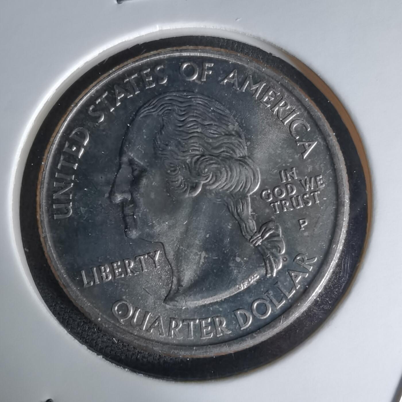 沼泽如烟--第1023场 美国2001年25分纪念币