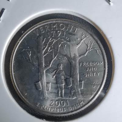 沼泽如烟--第1023场 - 美国2001年25分纪念币