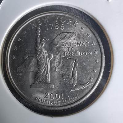 沼泽如烟--第1023场 - 美国2001年25分纪念币