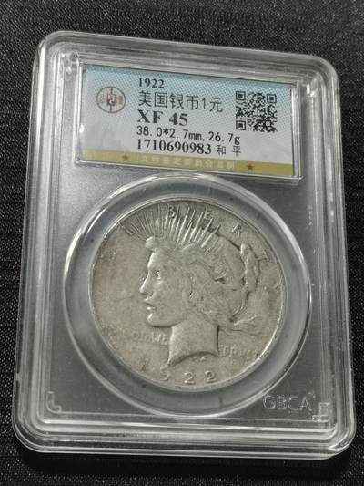 天下钱庄专场欢迎参拍 - 美国和平鸽一美元银币