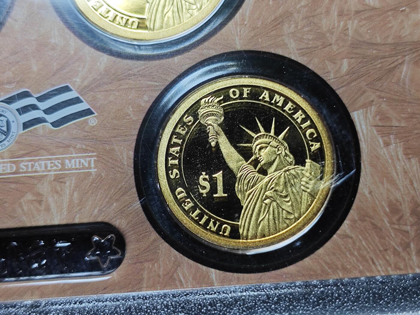 KK钱币收藏小铺   套币专场 2月预留时间 周末发货  美国1元总统精制纪念套币