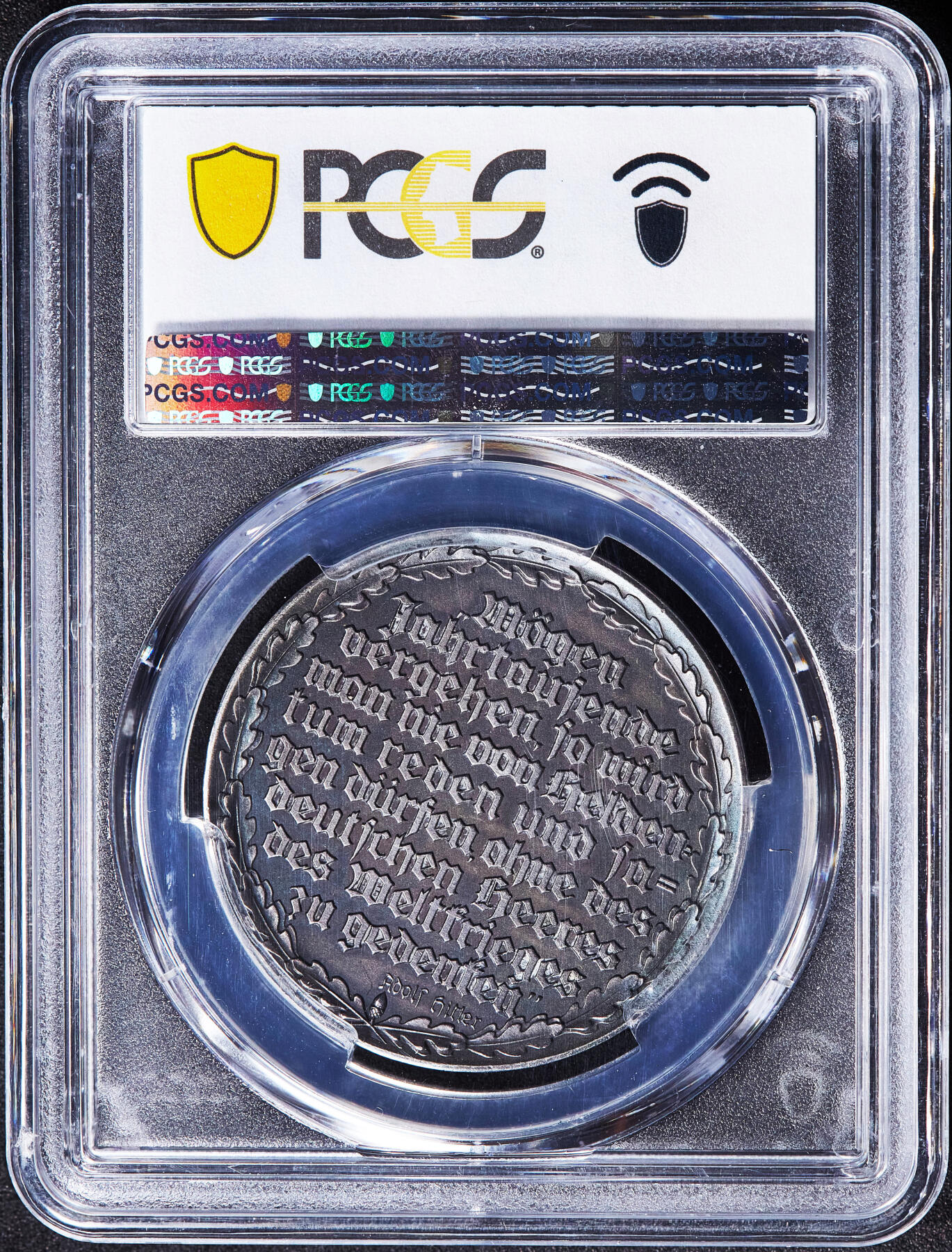 【俄甄集藏】2026年(049)03-18星期三 晚 19:30 全场包邮 德国第三帝国1935年纪念一战磨砂银章，PCGS SP64，少见品种，紫罗兰酱彩老包浆，冠军分数，顶级品相