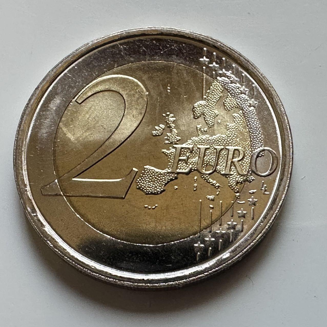 🌹外币初藏🌹🐯2026年第29场   欧元纪念币 接代拍 西班牙 2013年 埃斯科里亚尔圣洛伦索皇家修道院 2欧元双色纪念币