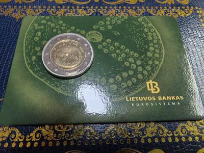长老汇马年精选第九场拍卖 - 2016立陶宛波罗地文化2欧元双金属币卡装，1万枚
