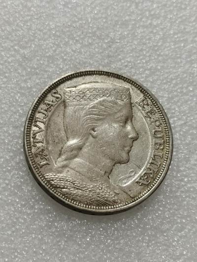 天下钱庄专场欢迎参拍 - 拉脱维亚5拉特银币