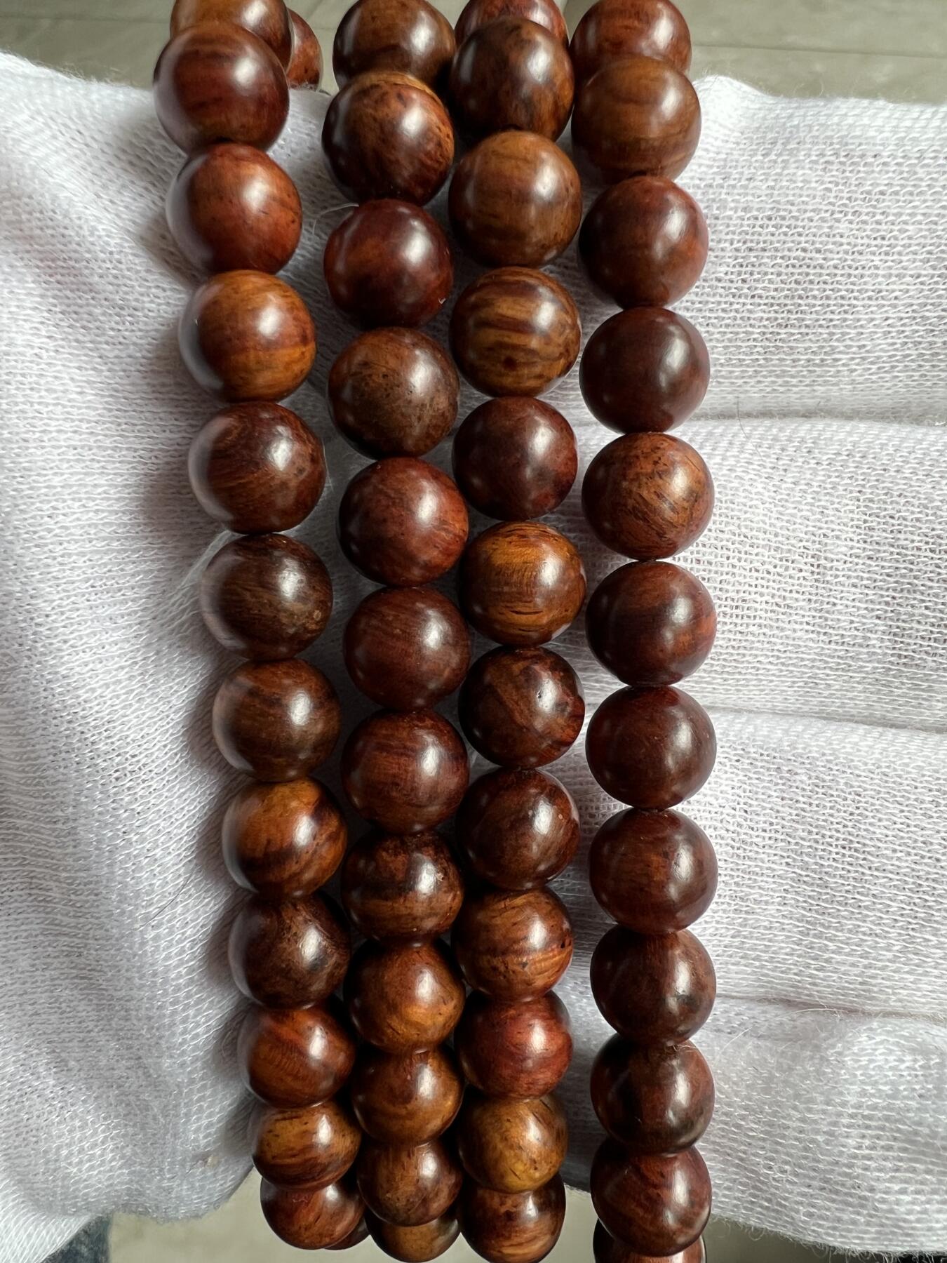 零元拍：海南黄花梨0.8/108佛珠长串