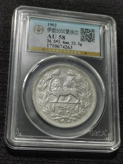 天下钱庄专场欢迎参拍 - 伊朗狮子弯刀银币