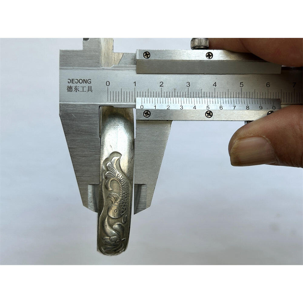 52.81克 福寿999足银 双鱼雕花银手镯 老银子 老镯子 老银器 做工精湛 银子涨价 老古董 老文玩 银价上涨 银子制品 足银含银量高质地软