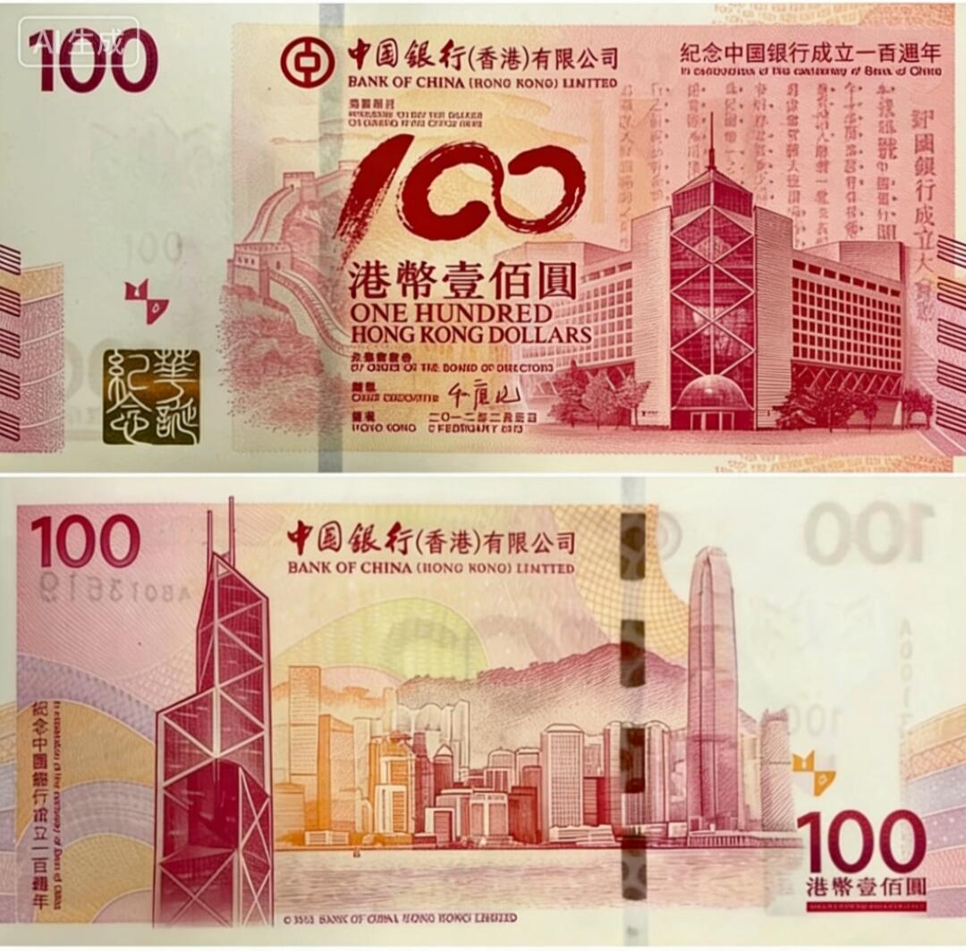 200多张爱藏和PMG一起出，不单出，总价放在最后 全新UNC 香港纸币 老中银纪念钞100元 2012 无47钻石号