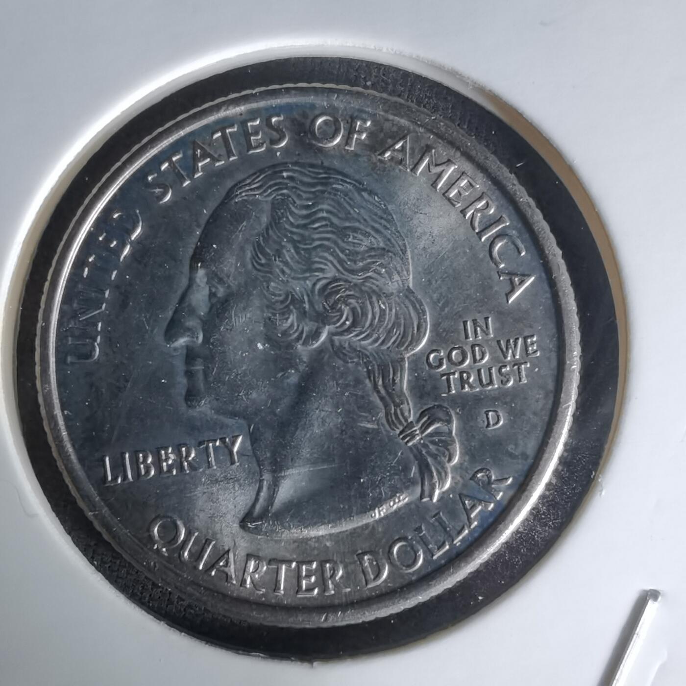 沼泽如烟--第1023场 美国2001年25分纪念币