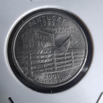 沼泽如烟--第1023场 - 美国2001年25分纪念币