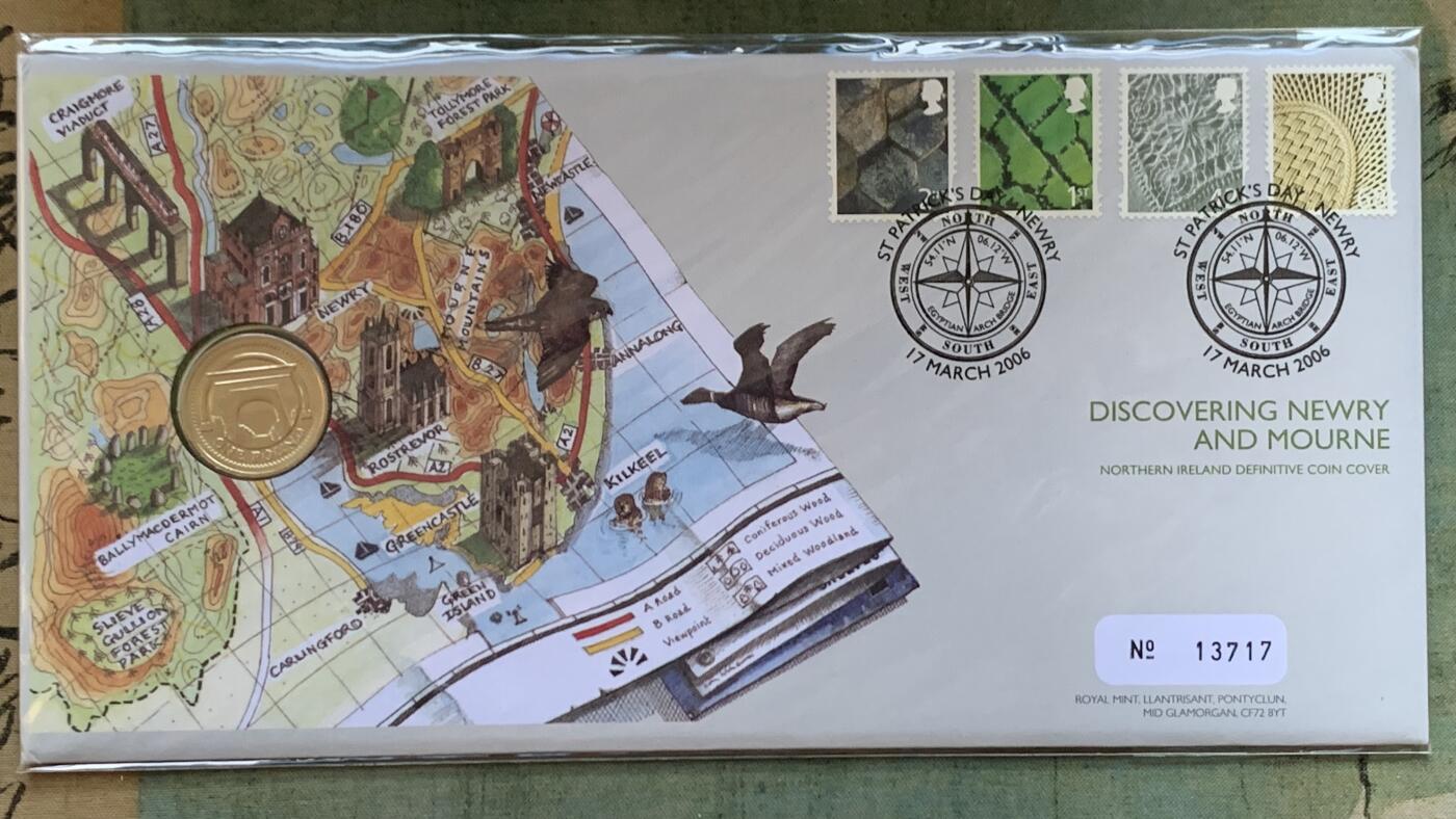 《竞宝斋》第470场 周日，周一，周二 3场连拍 （全场包邮）欢迎送拍 四枚一组 2004-2007年英国1英镑邮币封首日封 桥系列