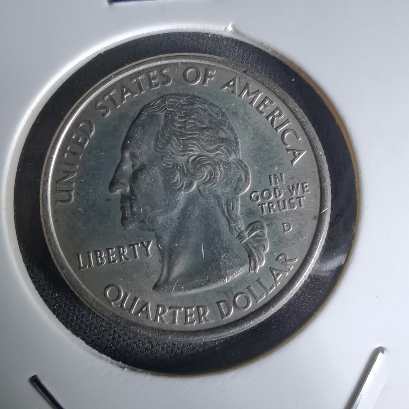 沼泽如烟--第1023场 美国2008年25分纪念币