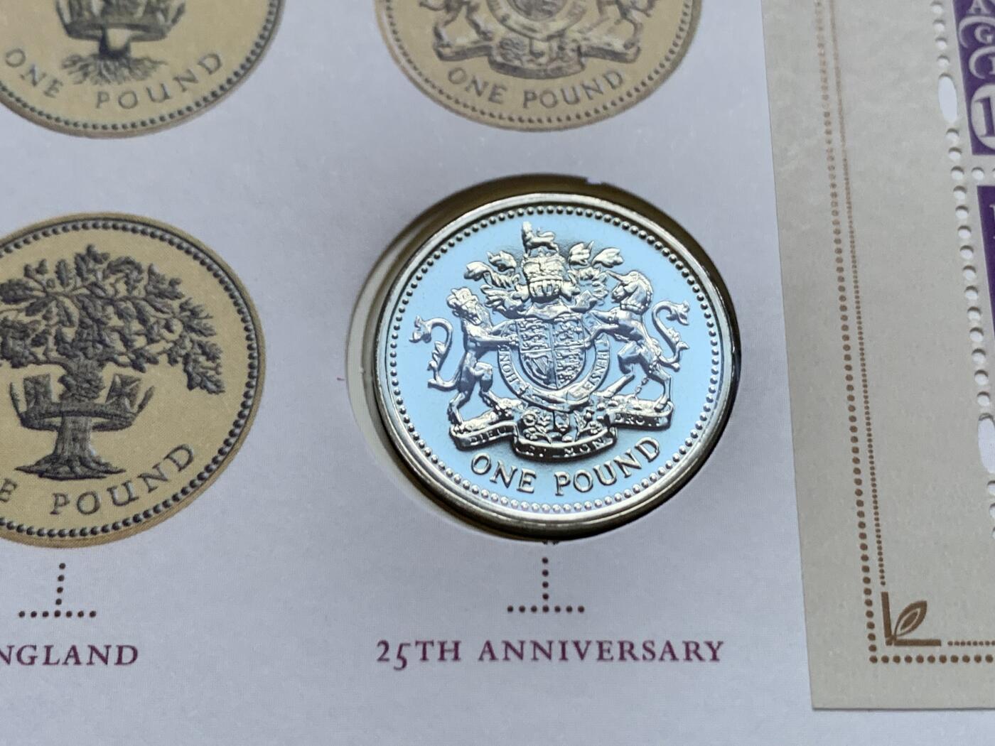 《竞宝斋》第470场 周日，周一，周二 3场连拍 （全场包邮）欢迎送拍 2008年英国1英镑邮币封首日封 最后的国徽 稀少品种