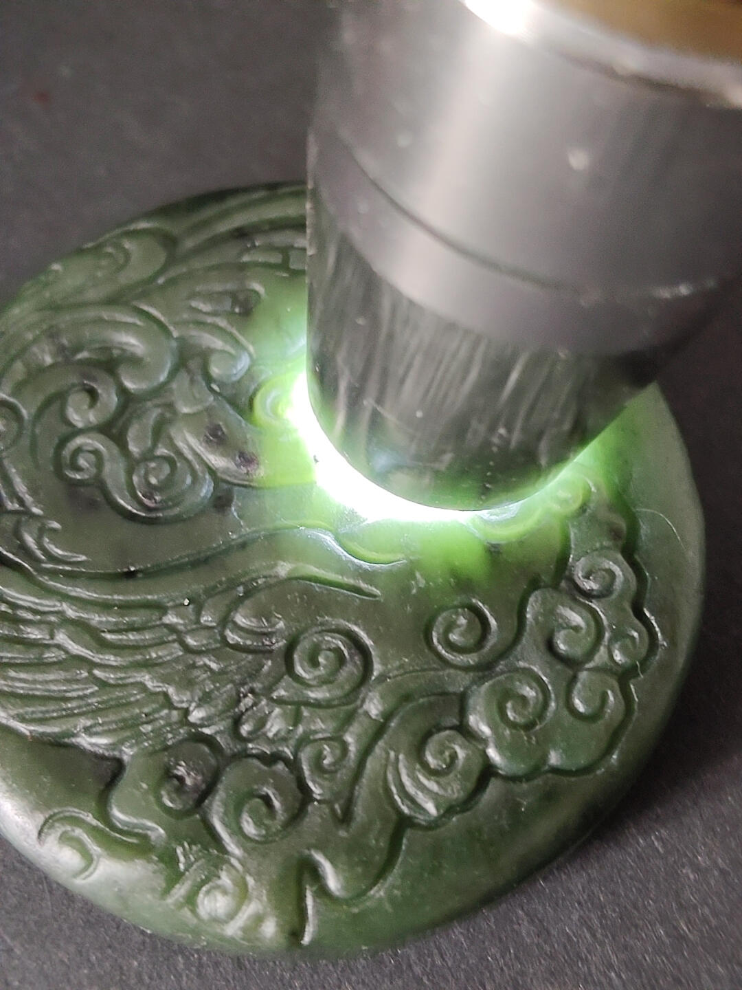 猩哥外币小铺➨【第221场】 新疆和田玉龙凤牌60克