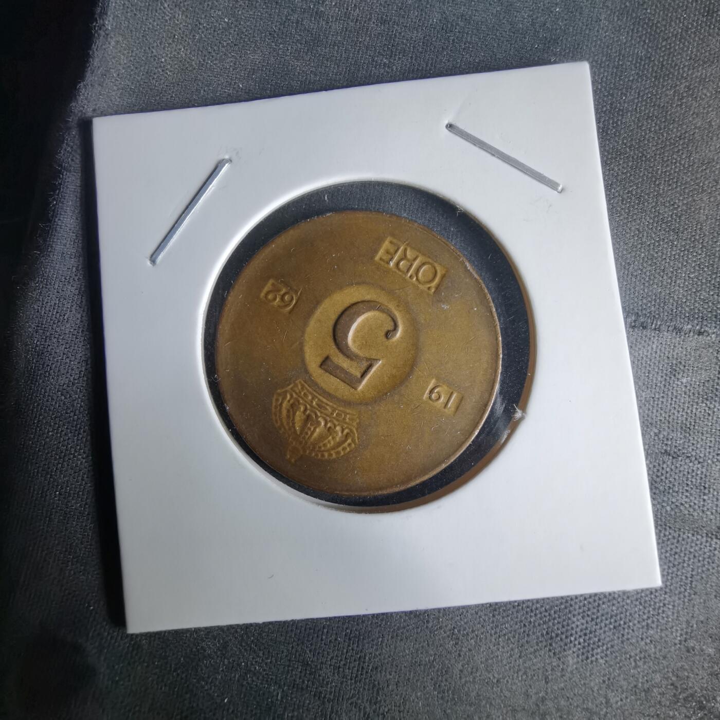 沼泽如烟--第1025场 瑞典1962年5欧尔