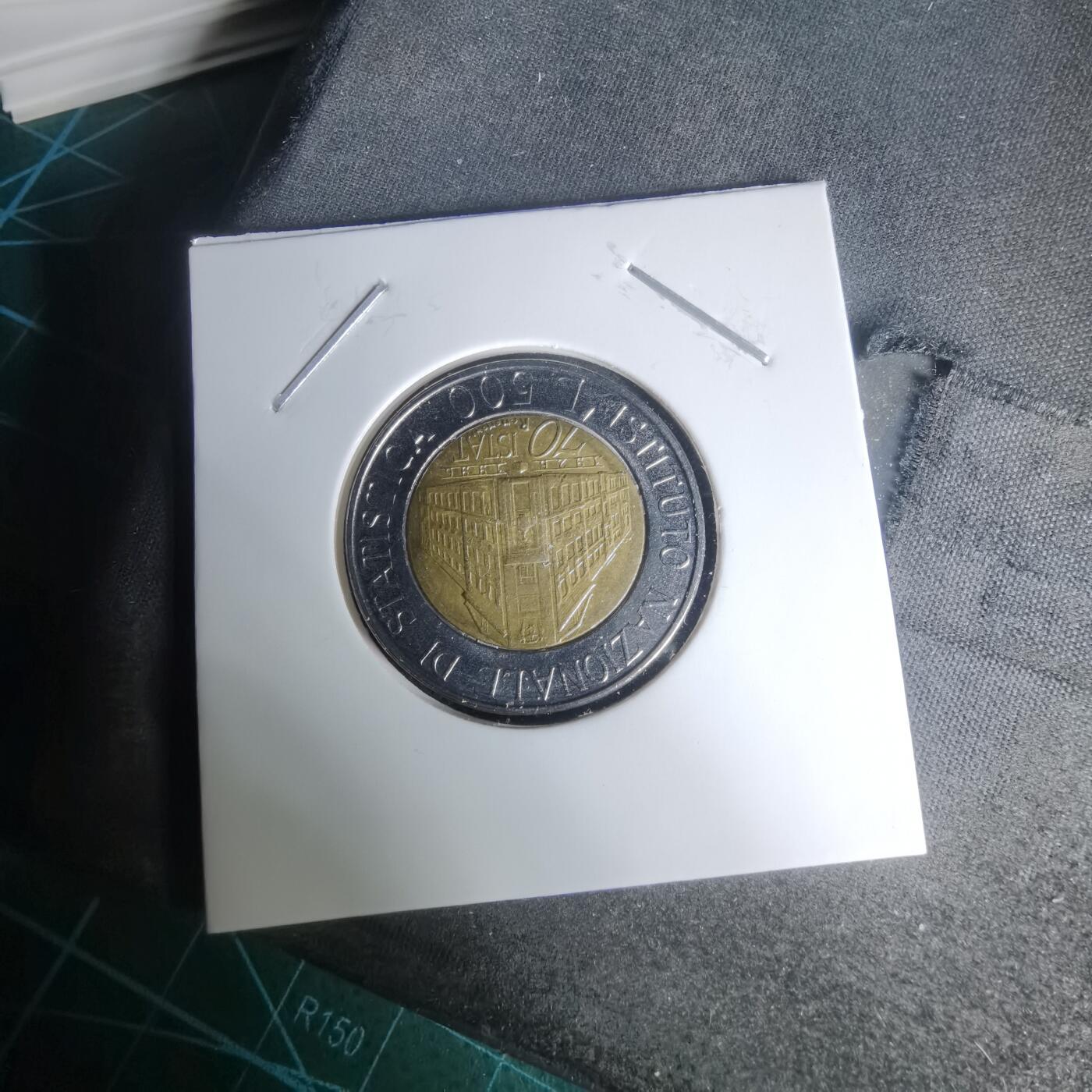 沼泽如烟--第1024场 意大利1996年500里拉纪念币