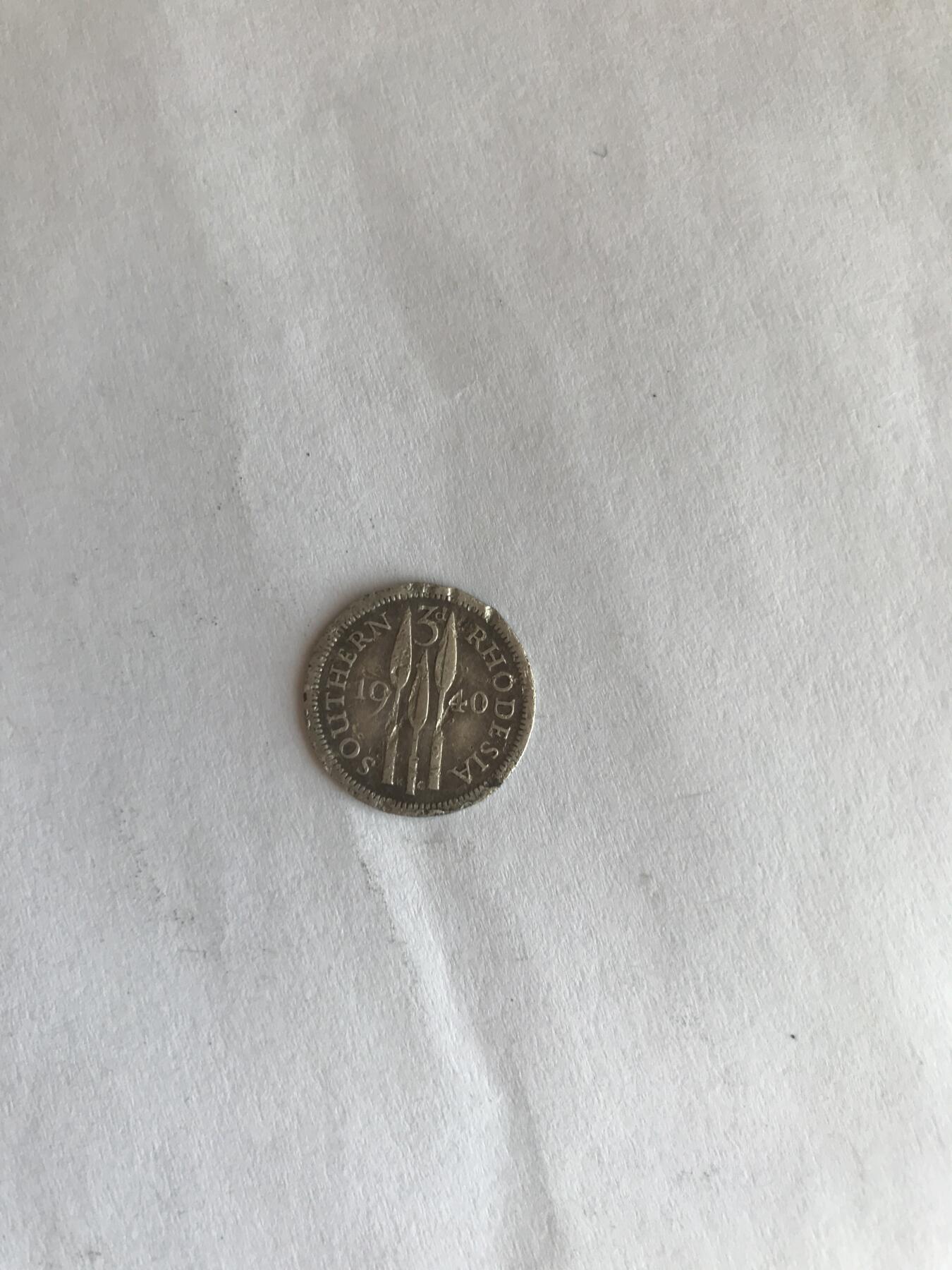 南罗德西亚三便士小银币