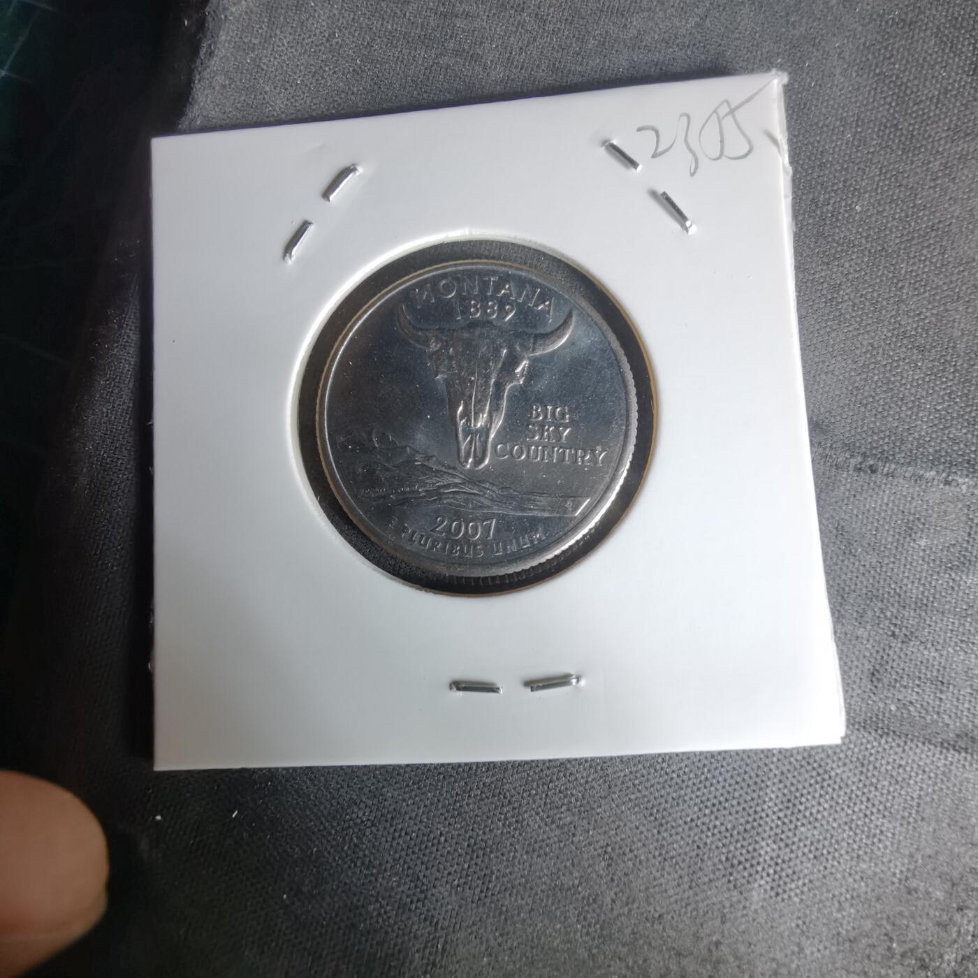 沼泽如烟--第1023场 美国2007年25分纪念币