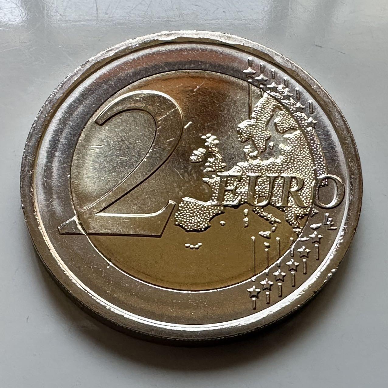 🌹外币初藏🌹🐯2026年第29场   欧元纪念币 接代拍 斯洛文尼亚 2022年 建筑师约热·普列赤涅克诞辰150周年 2欧元双色纪念币