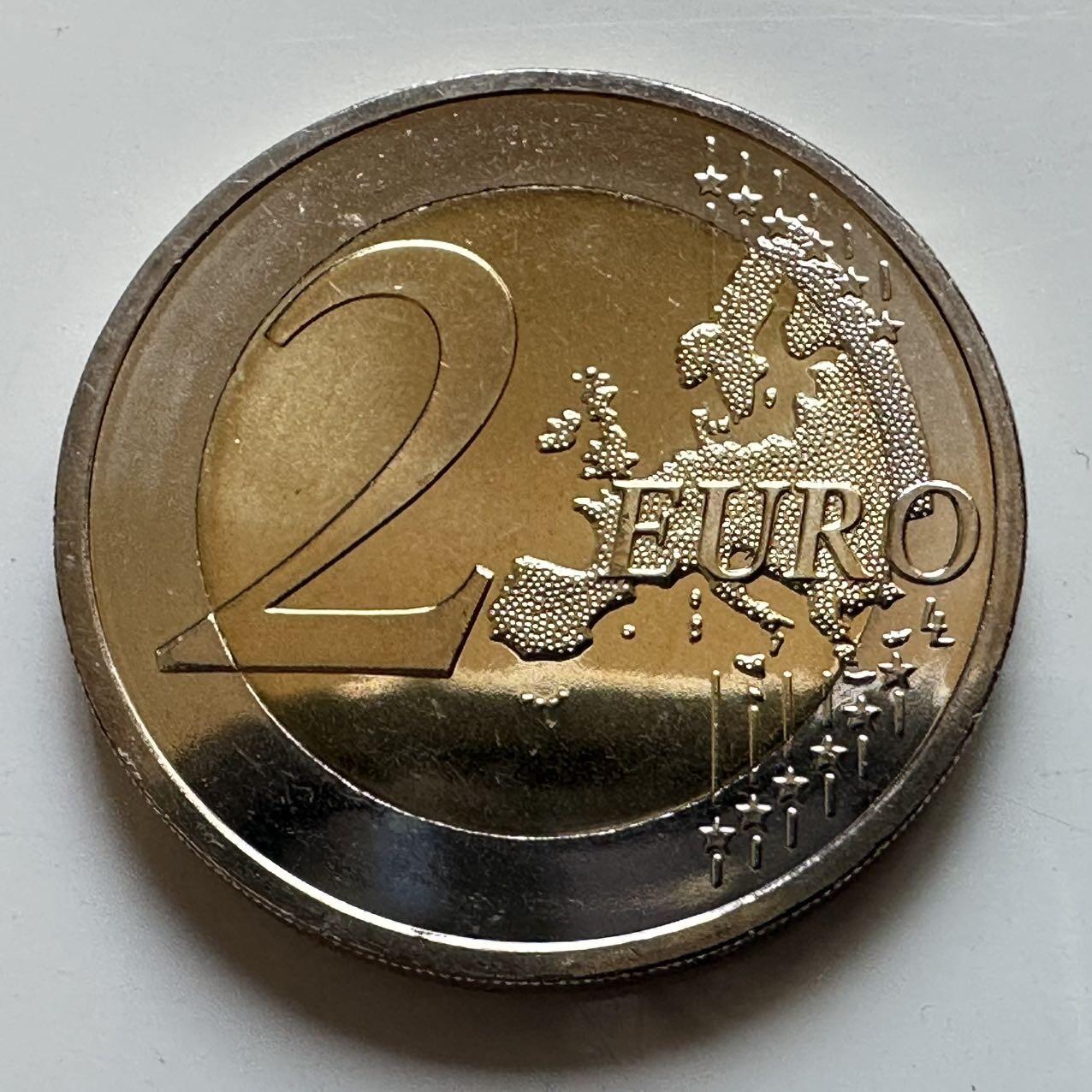 🌹外币初藏🌹🐯2026年第29场   欧元纪念币 接代拍 斯洛伐克 2020年 加入经合组织20周年 2欧元双色纪念币