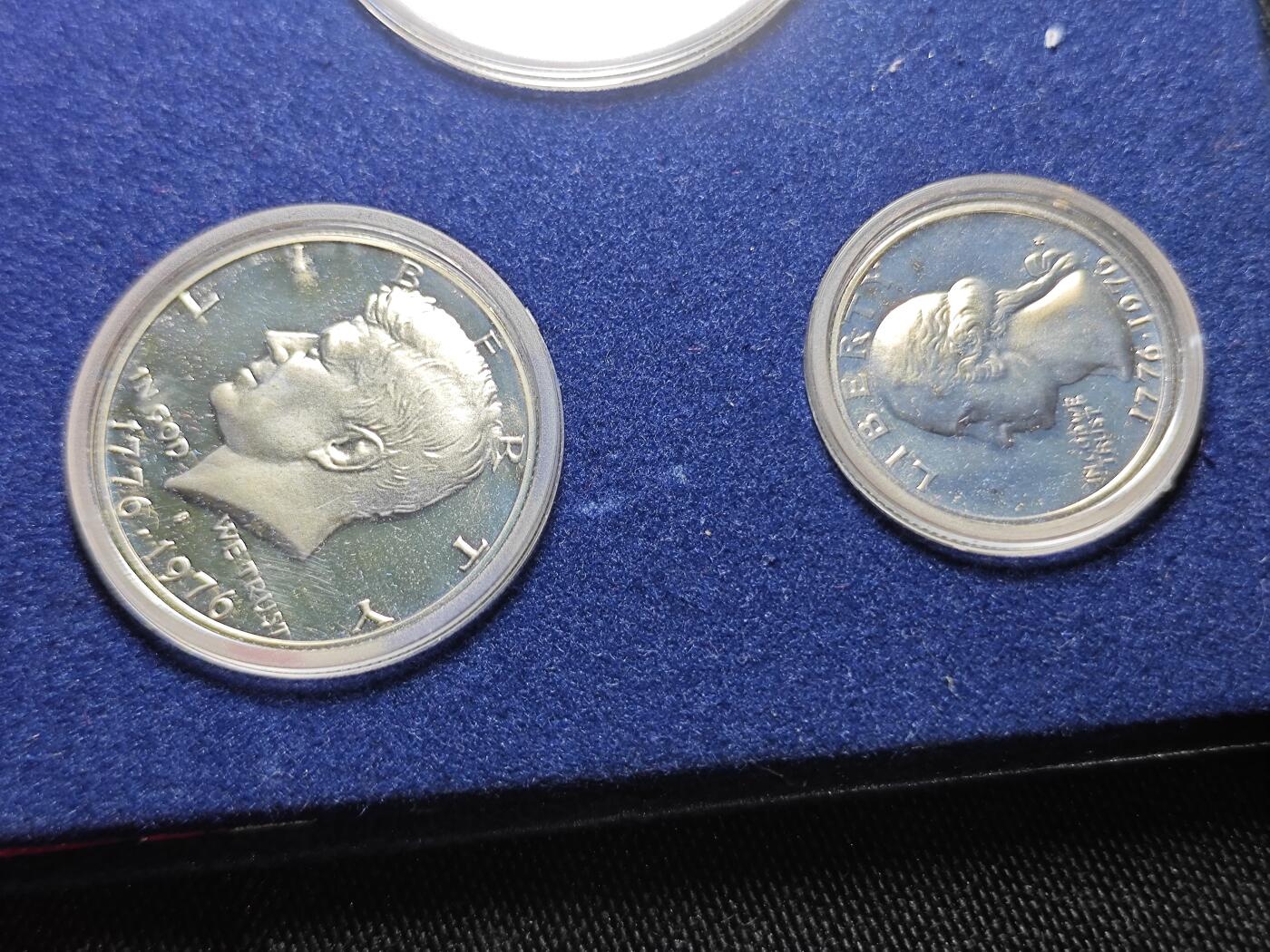 KK钱币收藏小铺   套币专场 2月预留时间 周末发货  美国建国200周年精制银币