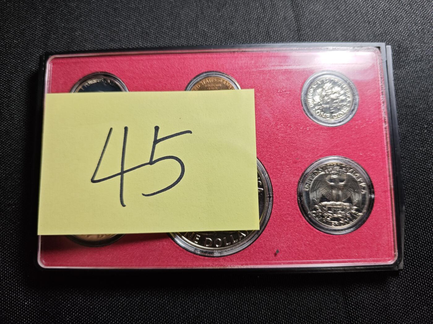 KK钱币收藏小铺   套币专场 2月预留时间 周末发货  1973美国大小面值清年精制套币 含艾克大一元精制