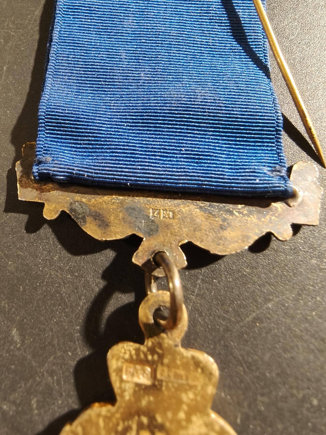 老王徽章第187期 英国皇家野牛兄弟会奖章   925银镀金珐琅    原盒     26.1g