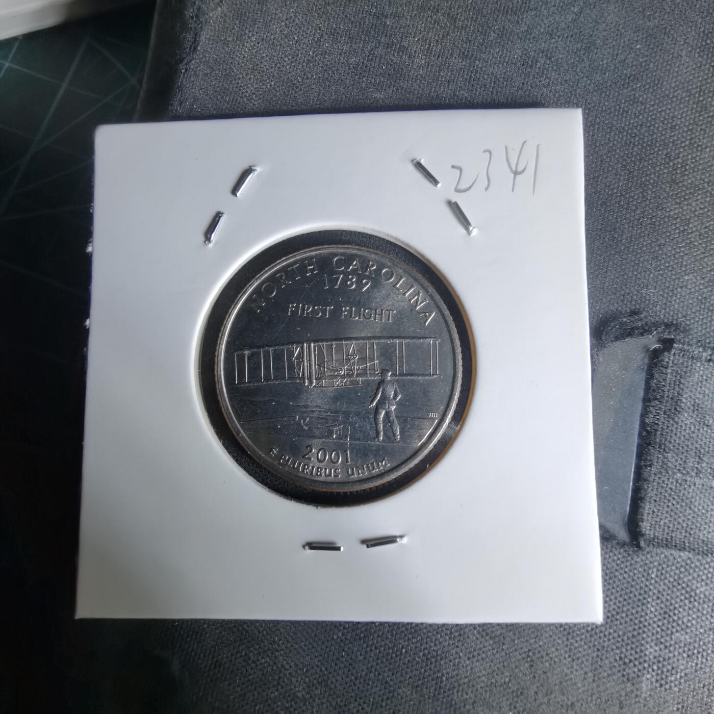 沼泽如烟--第1023场 美国2001年25分纪念币