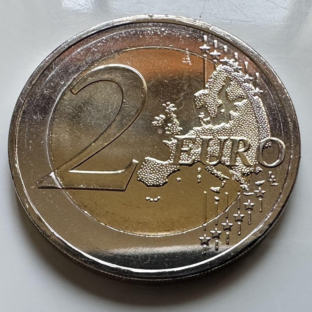 🌹外币初藏🌹🐯2026年第29场   欧元纪念币 接代拍 希腊 2016年 阿卡迪修道院 2欧元双色纪念币