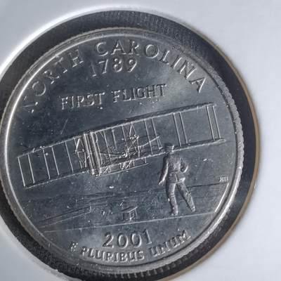 沼泽如烟--第1023场 - 美国2001年25分纪念币