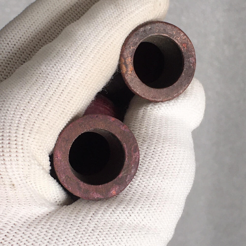       01c出口创汇时期紫铜小花瓶1对2个真品如图老铜器旧藏文玩艺术收藏