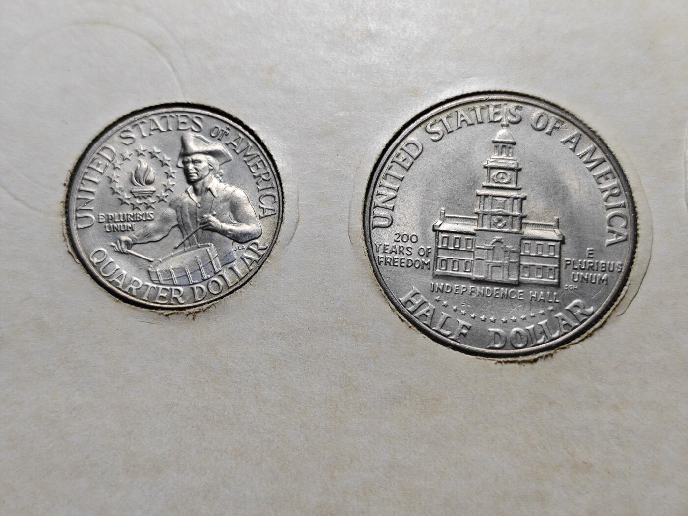 KK钱币收藏小铺   套币专场 2月预留时间 周末发货  美国建国200周年纪念套币